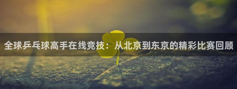 全球乒乓球高手在线竞技：从北京到东京的精彩比赛回顾