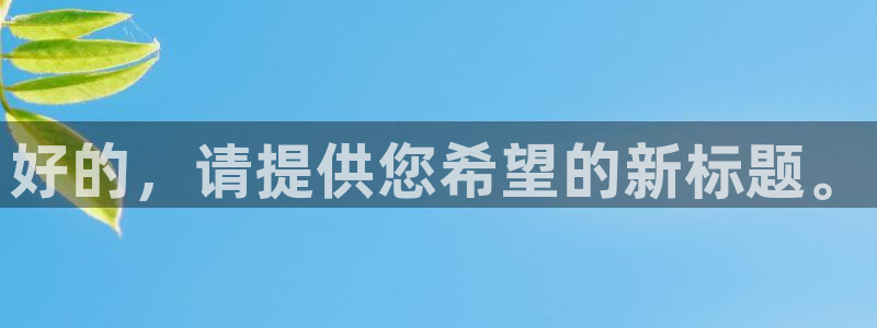 好的，请提供您希望的新标题。